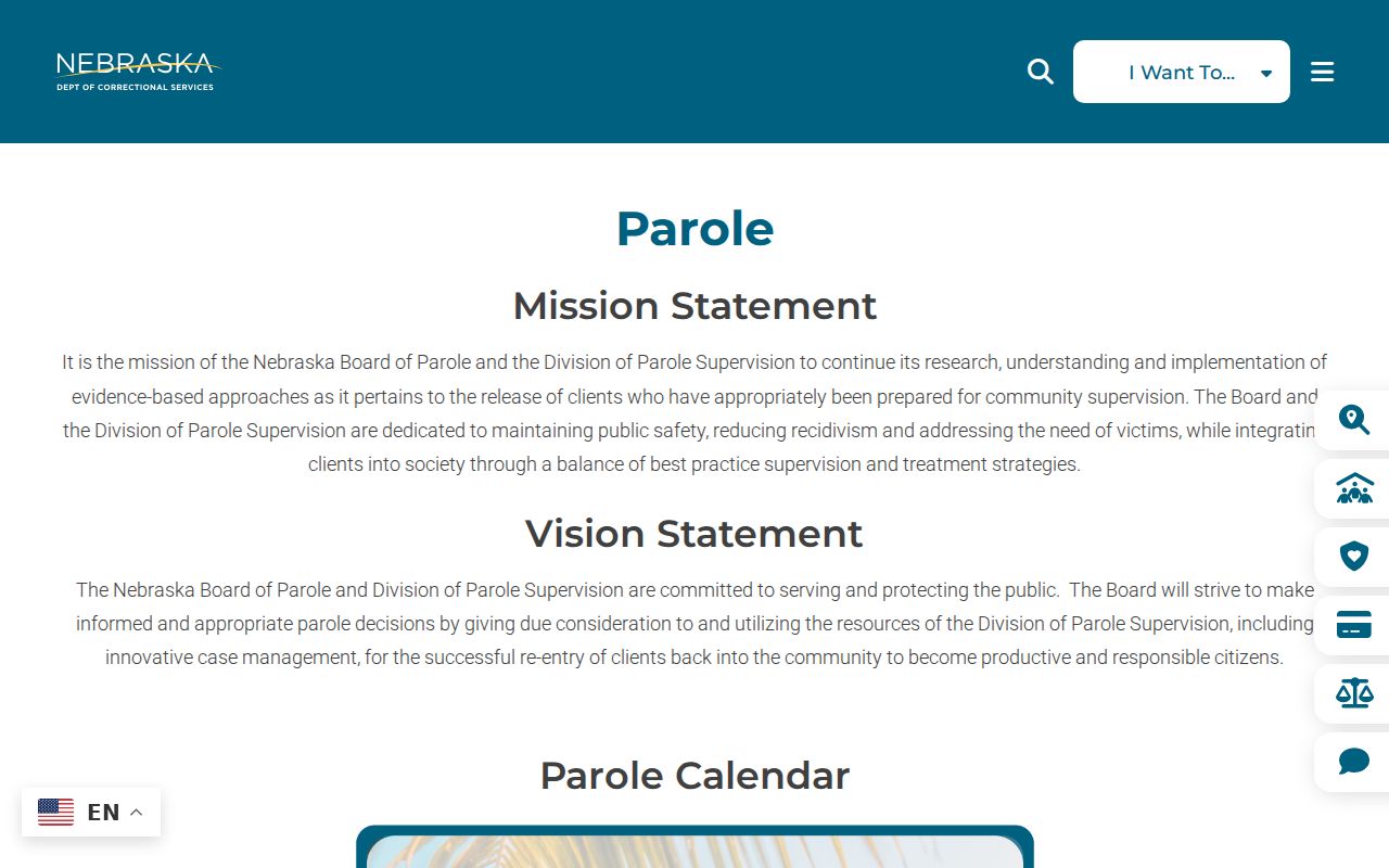 Perkins County criminal history and Nebraska parole authority