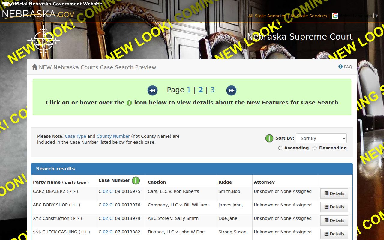 Perkins County criminal court case results fields