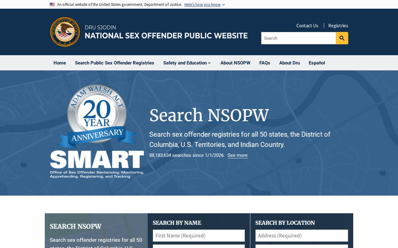 Perkins County sex offender search using the national registry